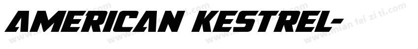 american kestrel字体转换